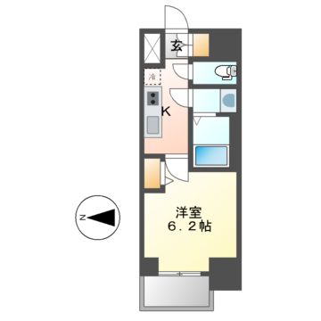 名古屋市西区押切のマンションの間取り