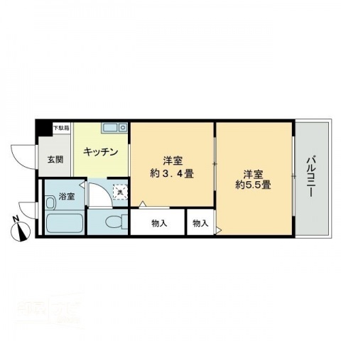 【フィネス中屋敷の間取り】