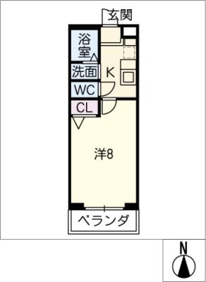 パークステイ鏡ヶ池の間取り