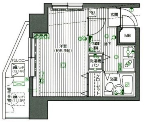 グランド・ガーラ渋谷の間取り