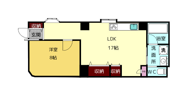 友喜マンションの間取り