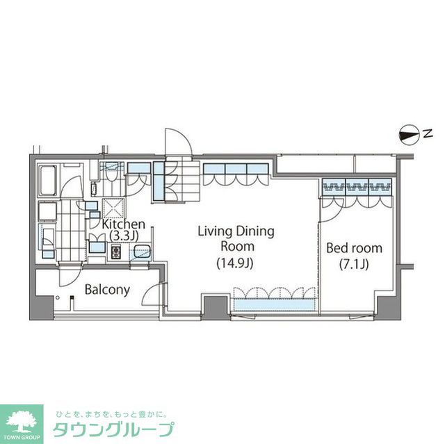 【新宿区新宿のマンションの間取り】