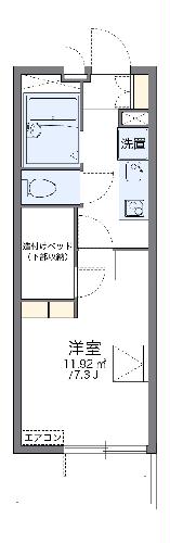 レオパレス新座サンハイツの間取り