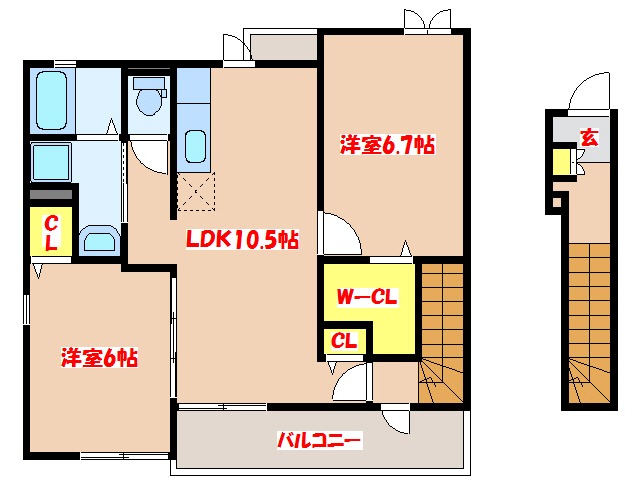 喜城ハウスの間取り