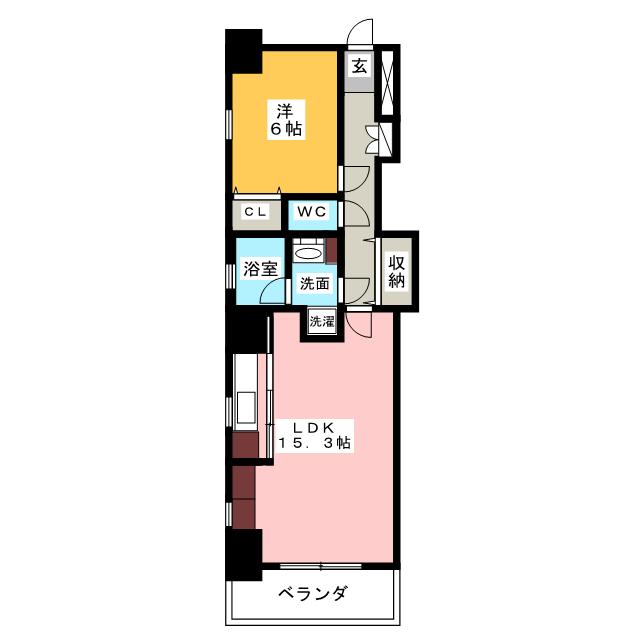 アクアマリン名駅の間取り