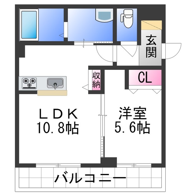 【ベレオ和歌山駅東の間取り】