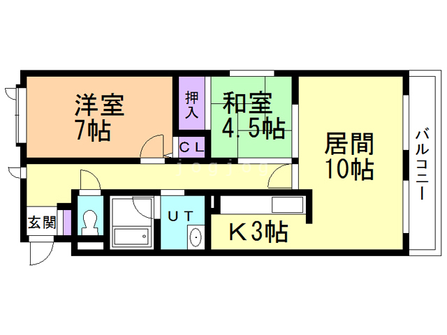 リージェンス平岸の間取り