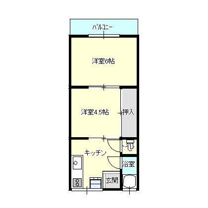 福知山市土師宮町のアパートの間取り