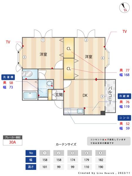 パティオ若宮Ａ棟の間取り