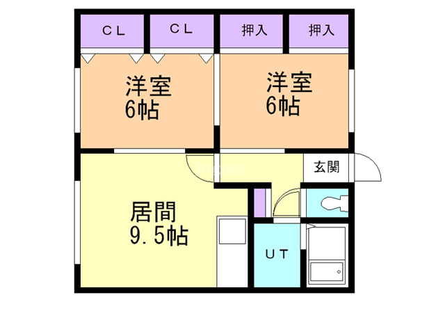 青山北ハイツの間取り