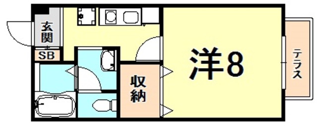 セジュール赤坂の間取り