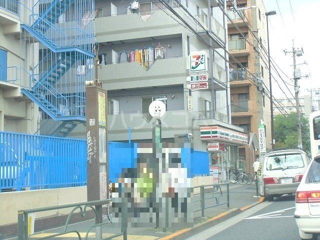 コンビニ　セブン-イレブン 千住桜木店（コンビニ）まで457m