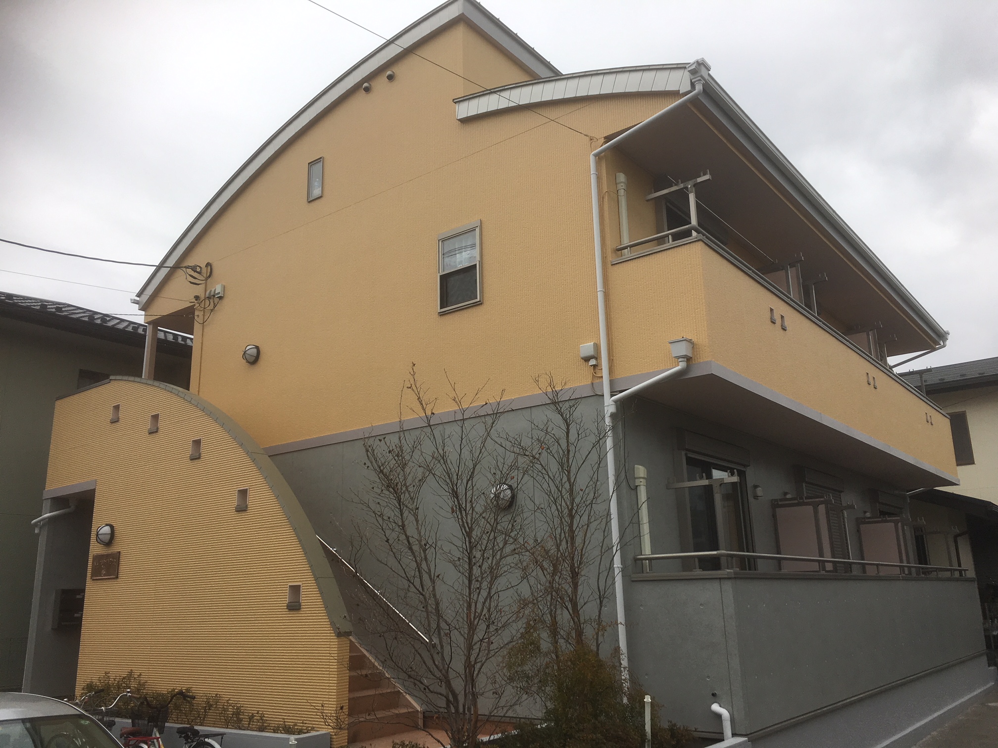 建物外観　外観も可愛らしい造りになってます。