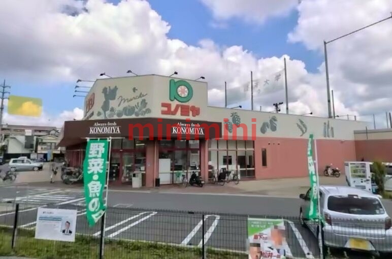 スーパー　コノミヤ摂津店（スーパー）まで571m