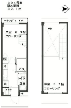 都営浅草線 戸越駅 徒歩5分 4階建 築23年の間取り写真