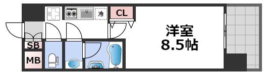 スプランディッド難波IIIの間取り写真