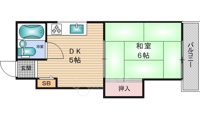 地下鉄御堂筋線 新大阪駅 徒歩12分 4階建 築53年の間取り写真