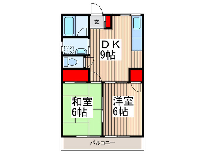 第一ハイツ小林の間取り写真