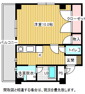 セントラルコート上大川前の間取り