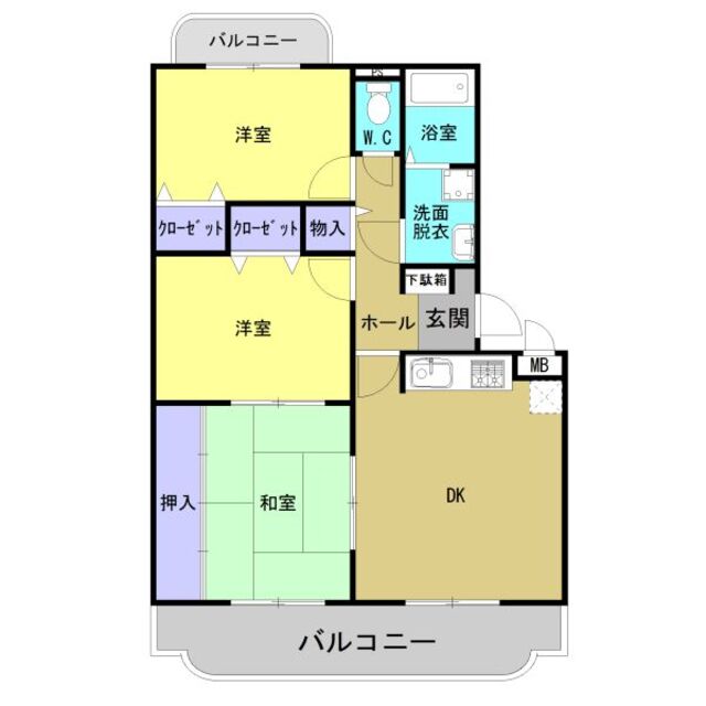 シャンティの間取り