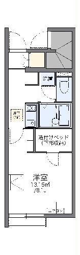 甲府市中村町のアパートの間取り