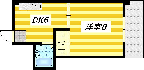 広島市東区光町のマンションの間取り