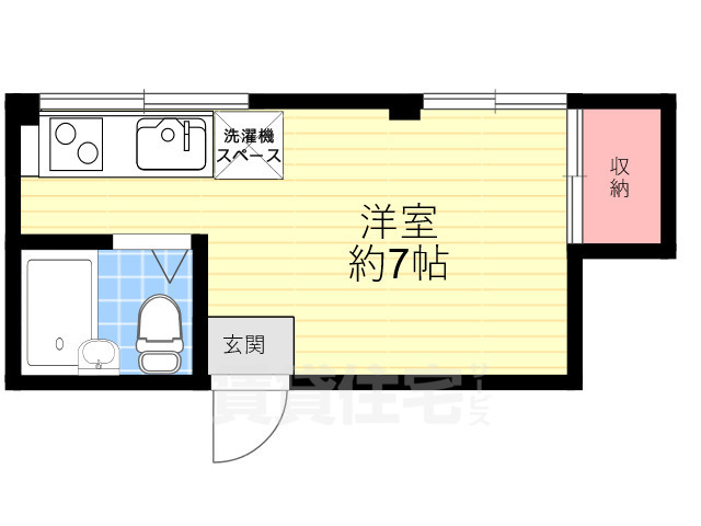 箕面市桜井のマンションの間取り