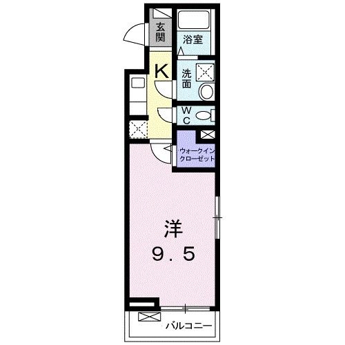 静岡市駿河区新川のアパートの間取り