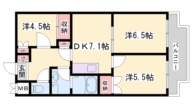 コンフォルト芝町の間取り