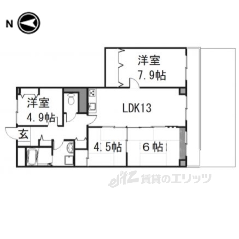 セブンマンション（ベルヴィ５１）の間取り