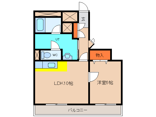 函館市末広町のマンションの間取り