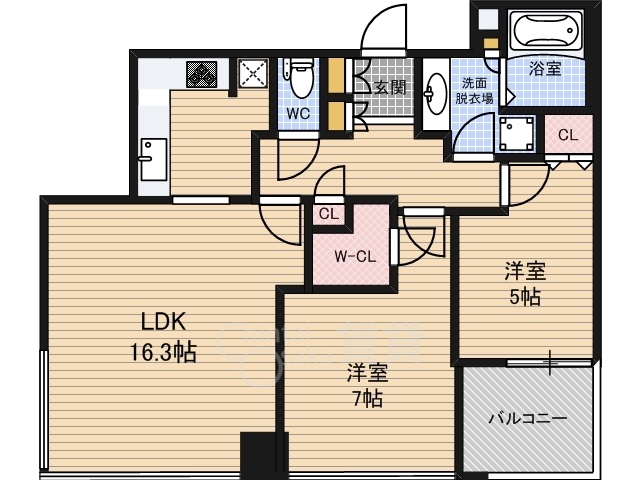 シティタワー西梅田の間取り