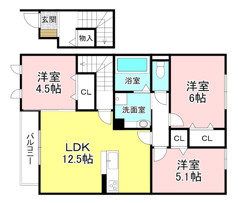 パストラーレの間取り