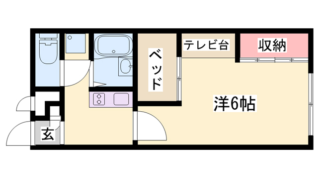 レオパレスグリーングラスの間取り