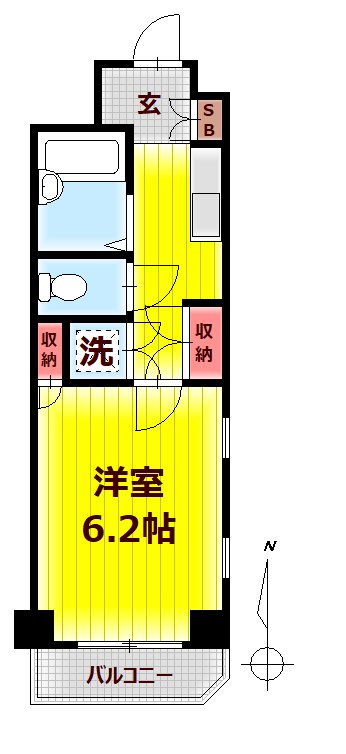 モデーロ花栗IIの間取り