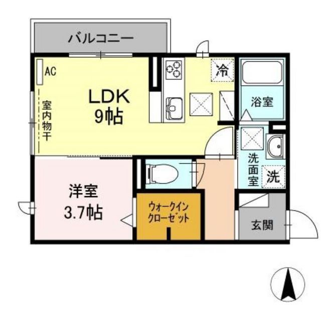 コンフォルト白山の間取り