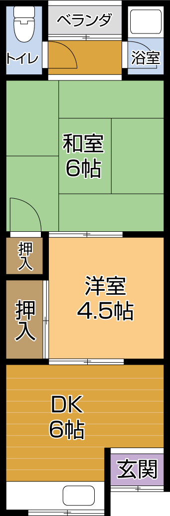 エーワハイツ緑ヶ丘の間取り