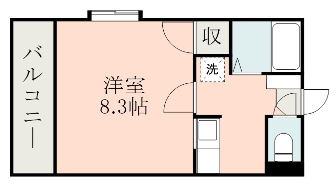 鹿児島市易居町のマンションの間取り