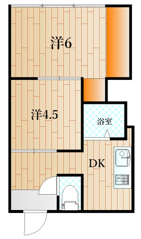 下関市東大和町のマンションの間取り