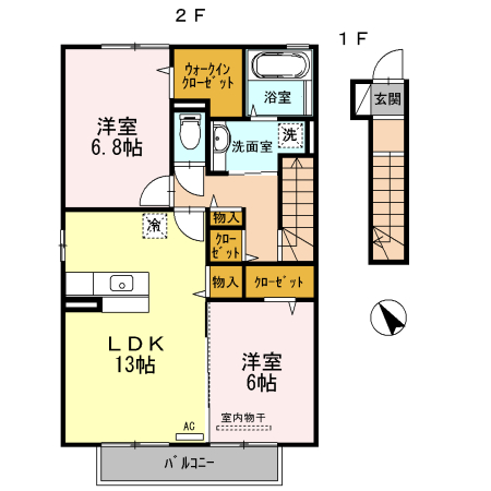 エクセラ　C棟の間取り