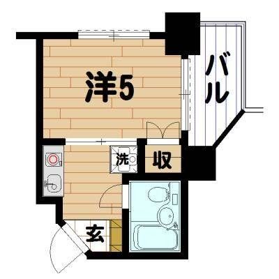 大田区大森中のマンションの間取り