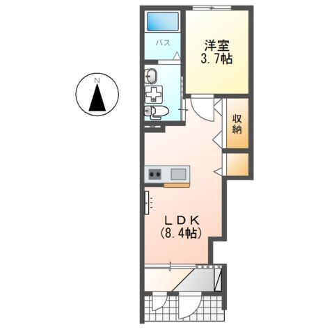 （仮称）塩尻市Ｙ様　新築アパートの間取り