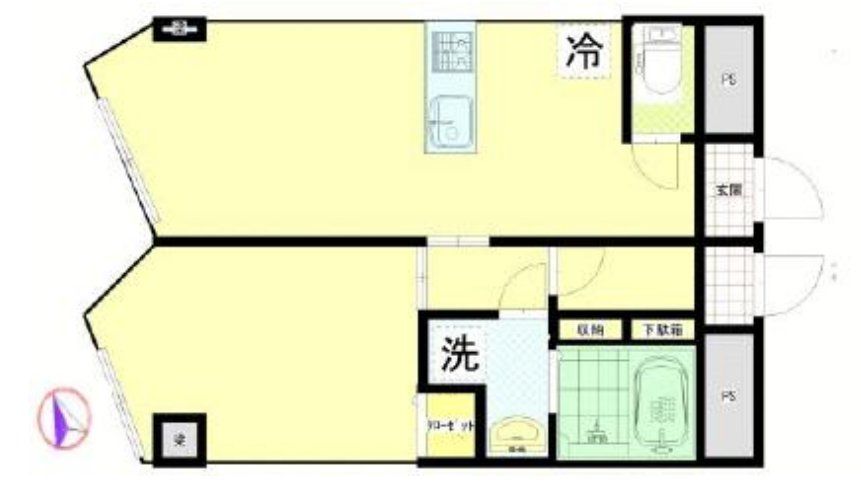 川崎市宮前区宮崎のマンションの間取り