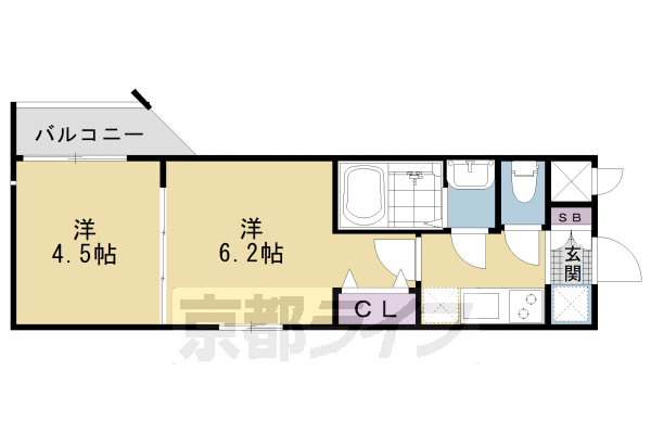 【ＭＪＣ京都西大路Ｉの間取り】