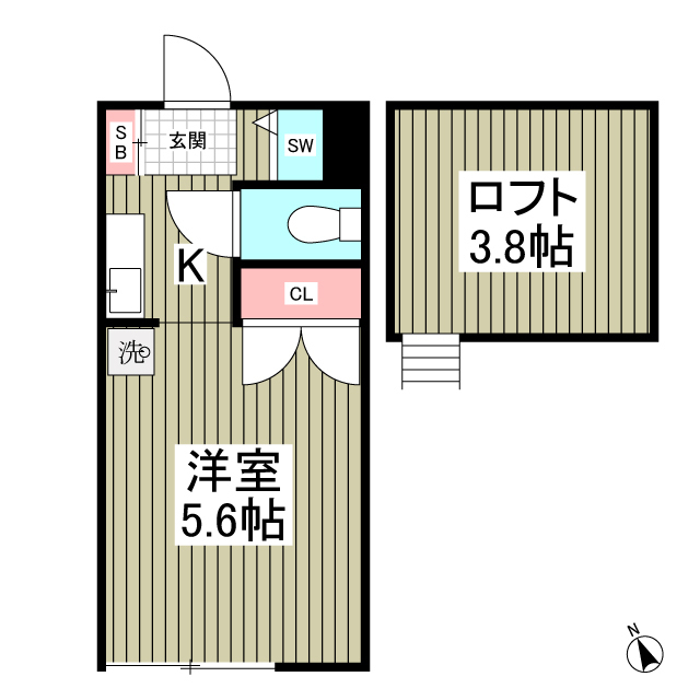 リバーハイツIIの間取り