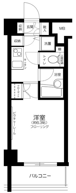 パレステュディオ南麻布の間取り