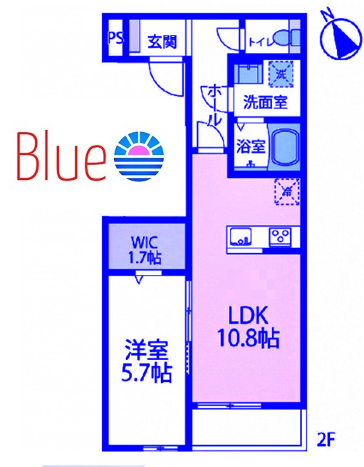 川崎市幸区古市場のマンションの間取り