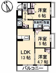 エルミタージュ 3番館の間取り