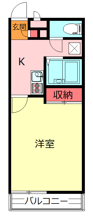 東松山市あずま町のマンションの間取り