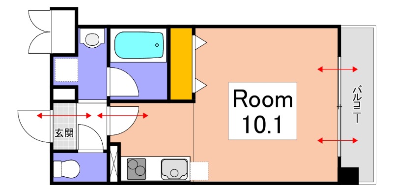 COCO学南町の間取り